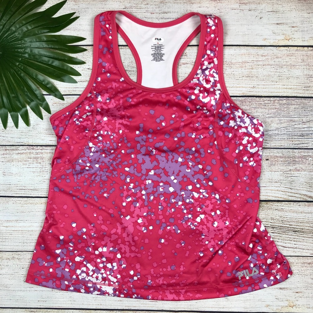 Fila Sport Running Tank Top Built in bra Size XL